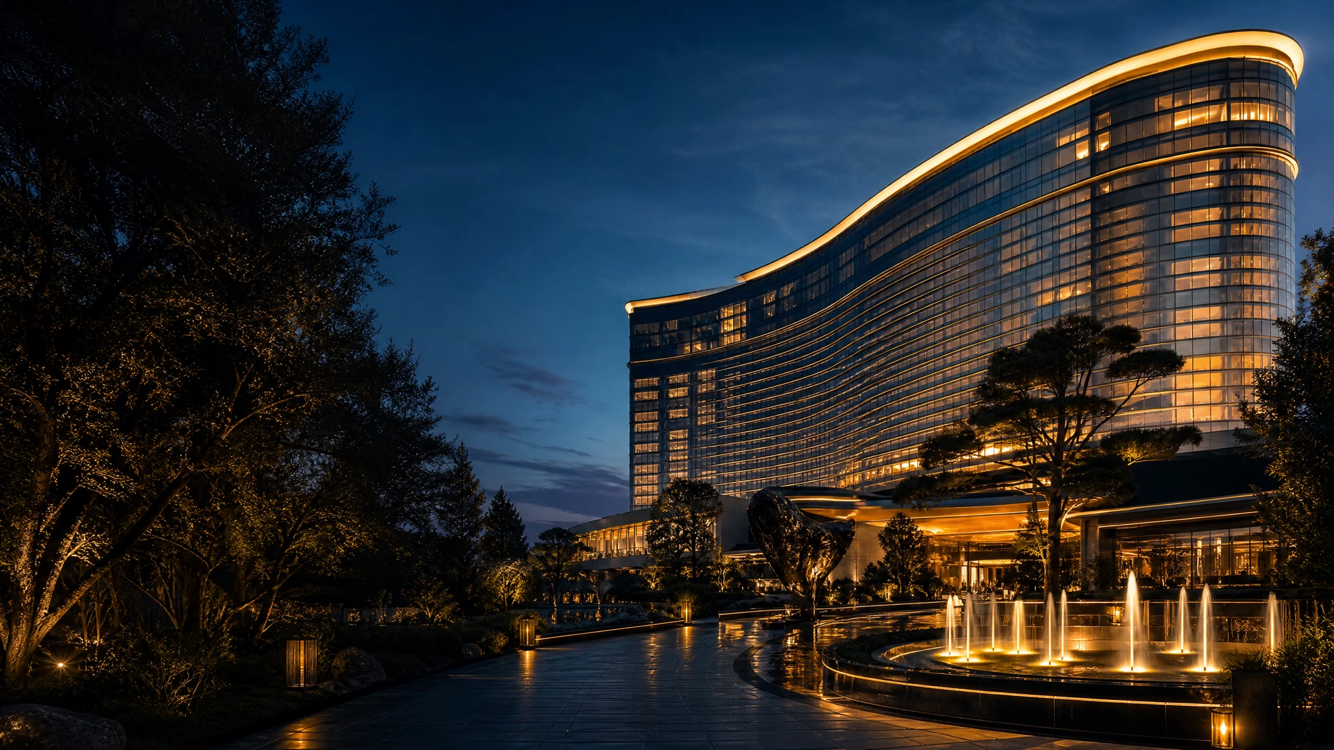 Editorial view of a Wynn-inspired Las Vegas luxury resort