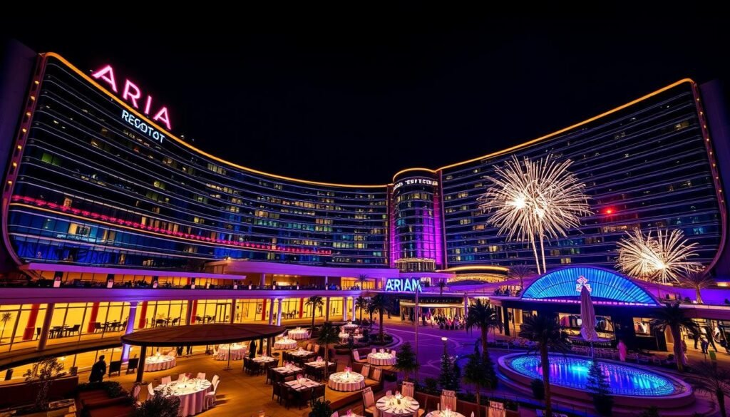 Aria Resort Las Vegas New Year's Eve celebration