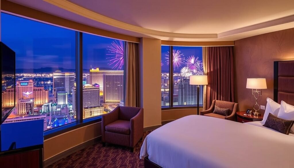 Golden Nugget Rush Tower room for 2026 NYE Vegas packages