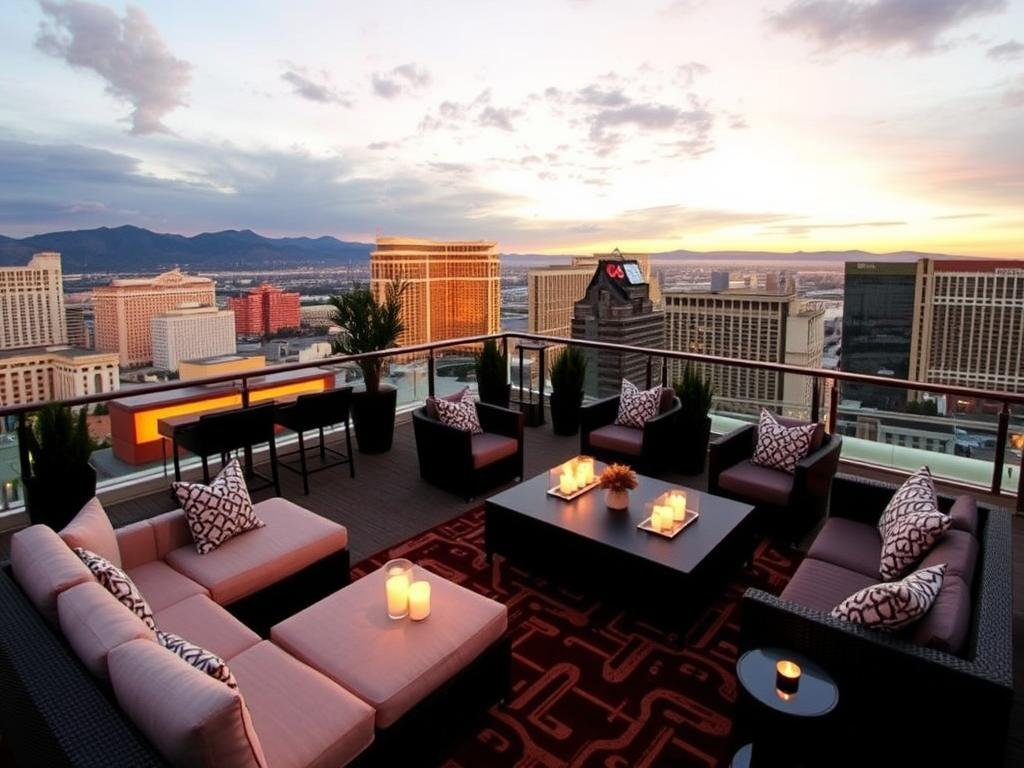 Private rooftop party for 2026 NYE Vegas celebration