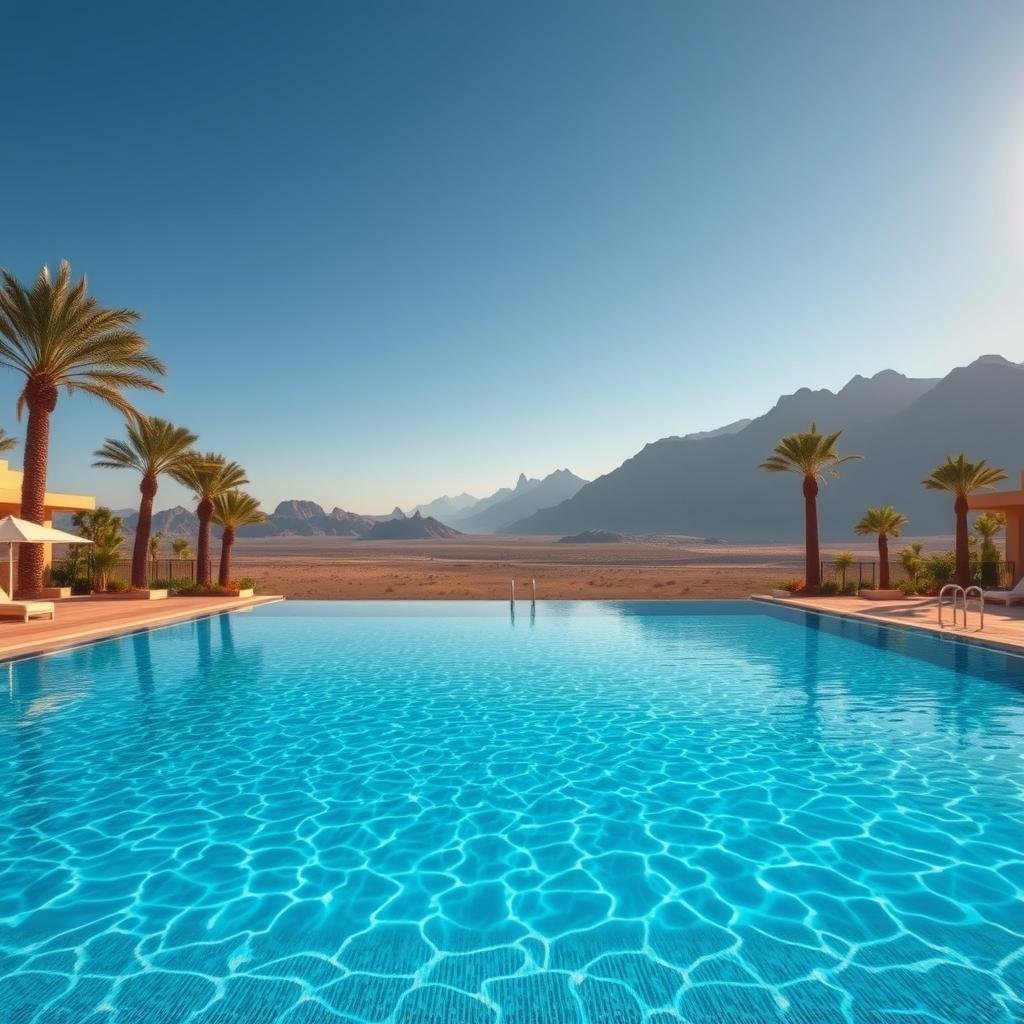 luxurious hotel pools