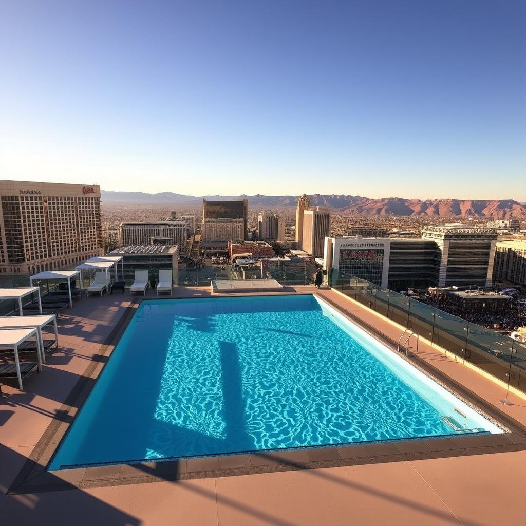 rooftop pool downtown Las Vegas