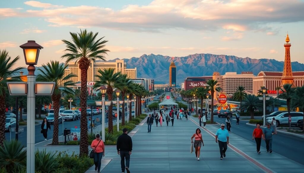walking las vegas walking las vegas